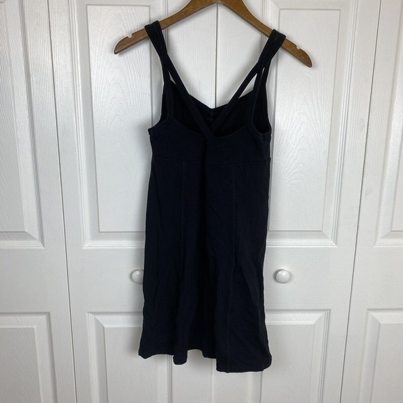 Title Nine Size S Mini Dress Black Tank Sleeveless A-Line Active Built in bra - Picture 1 of 7